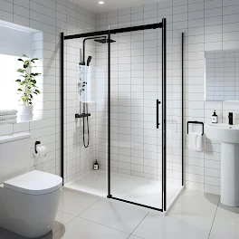 diamond-frameless-sliding-shower-enclosure-with-1200-x-800mm-tray-8mm-black