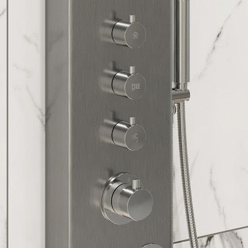 merano-thermostatic-shower-tower-panel-with-handset-4-body-jets-brushed-steel