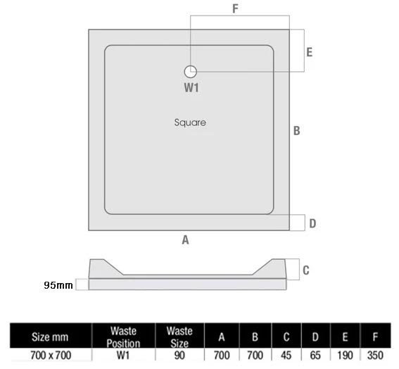 hydrolux-raised-700-x-700mm-square-shower-tray-with-waste