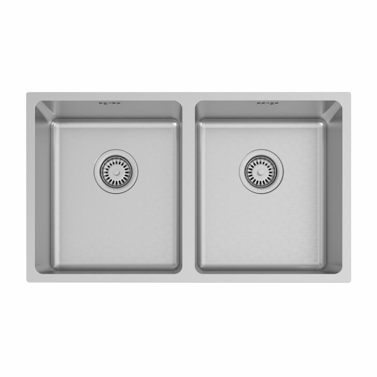 sauber-inset-double-bowl-stainless-steel-kitchen-sink-with-waste-750mm-rectangular