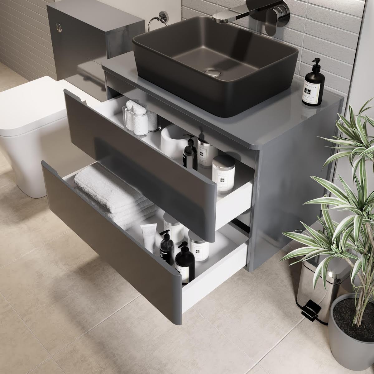 regis-forma-800mm-grey-gloss-wall-hung-countertop-vanity-unit-croix-black-basin