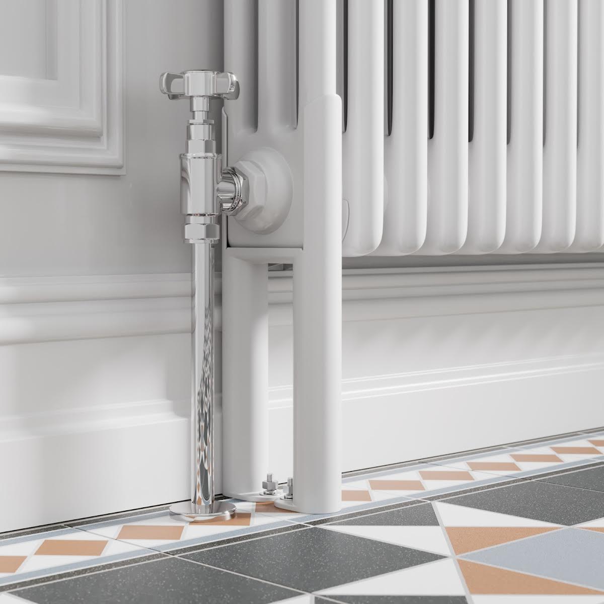 park-lane-white-legs-for-traditional-radiator-triple-bar