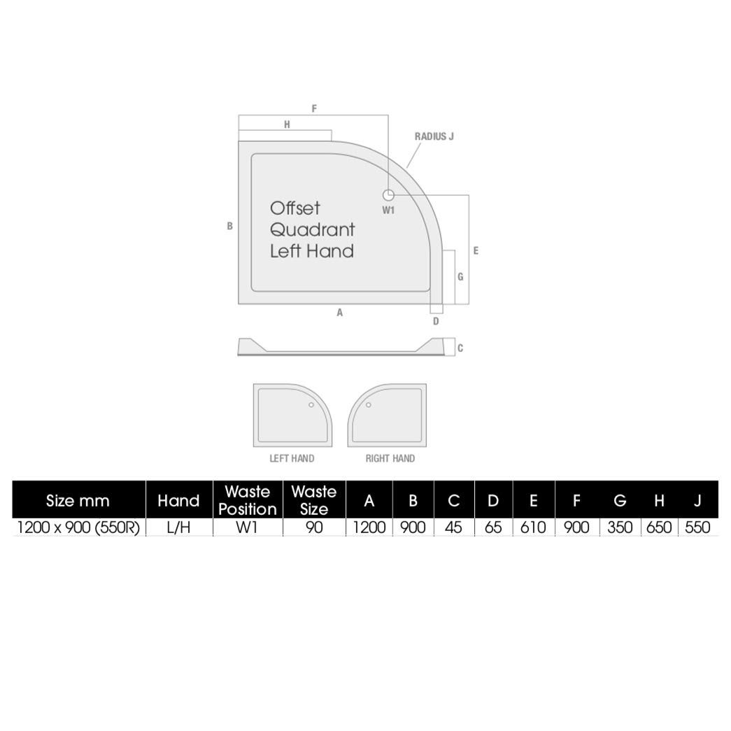 podium-low-profile-1200-x-900mm-offset-quadrant-non-slip-shower-tray-with-waste-lh-entry