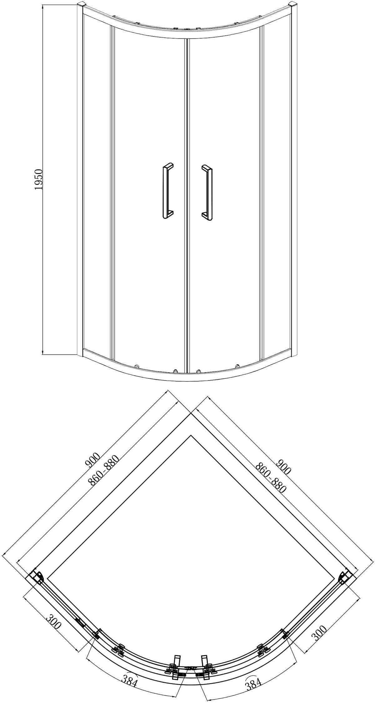 diamond-quadrant-shower-enclosure-900mm-8mm