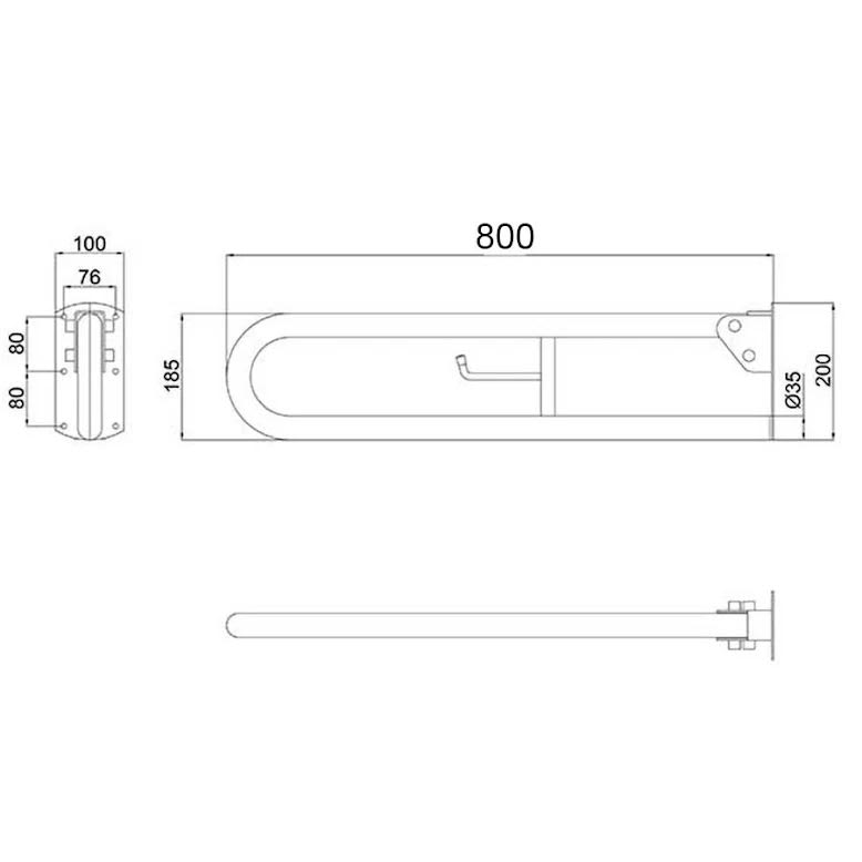 nymas-nymapro-800mm-hinged-rail-with-toilet-roll-holder-grey-ddgr-bgy