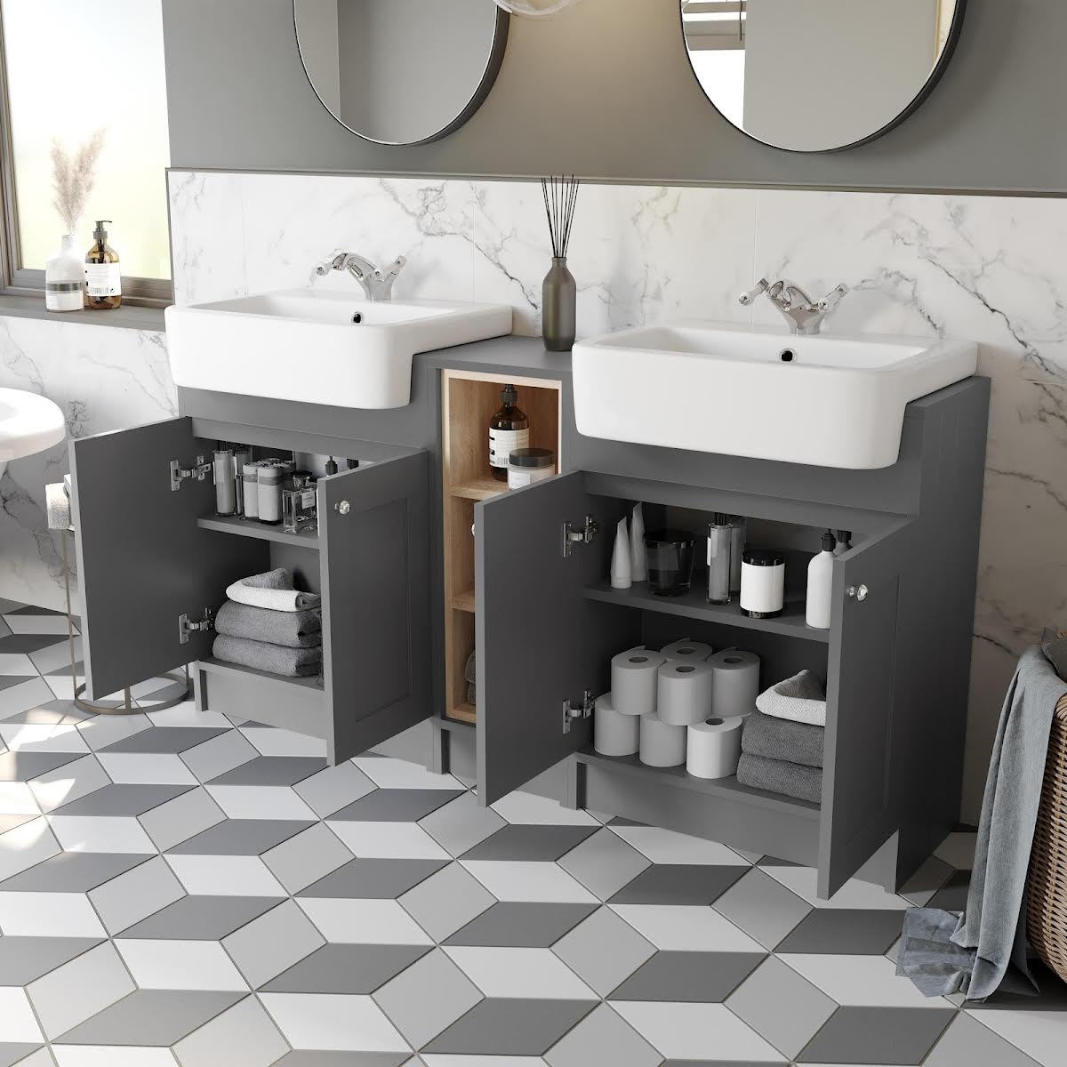 park-lane-winchester-grey-double-vanity-unit-and-shelves-1540mm