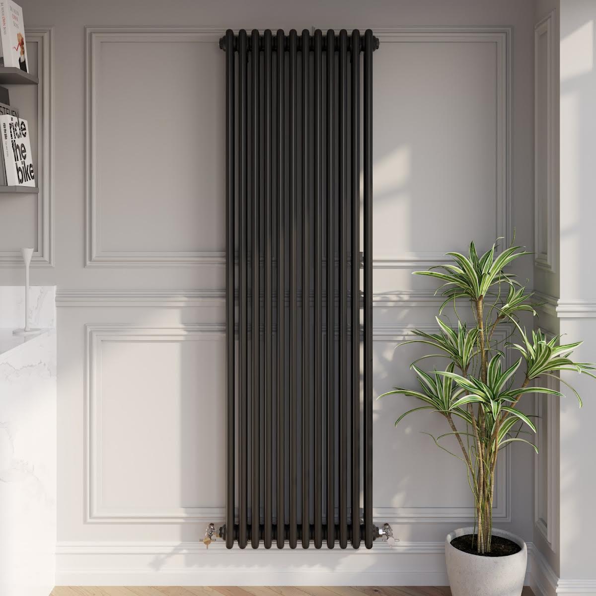 park-lane-traditional-vertical-colosseum-triple-bar-column-radiator-black-1800-x-560mm