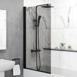 luxura-square-bath-shower-screen-800mm-black-glass-6mm