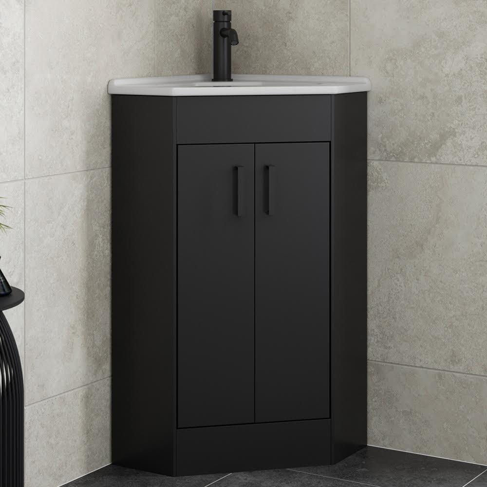 alpine-black-double-door-corner-vanity-unit-585mm