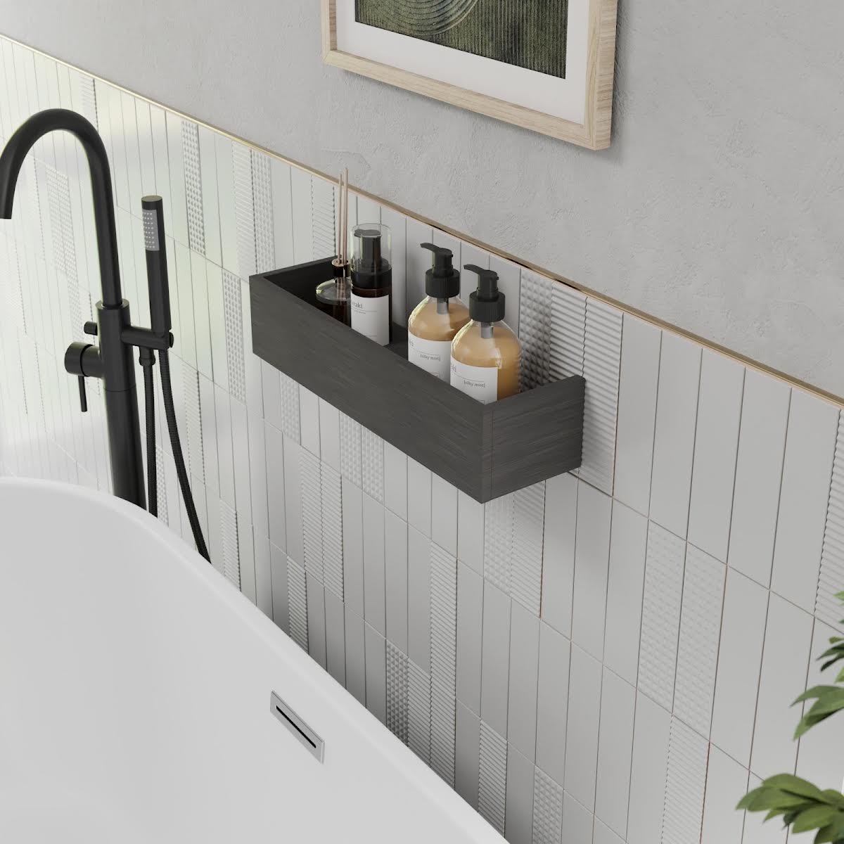 vitusso-idro-grey-wall-hung-bathroom-shelf-450mm