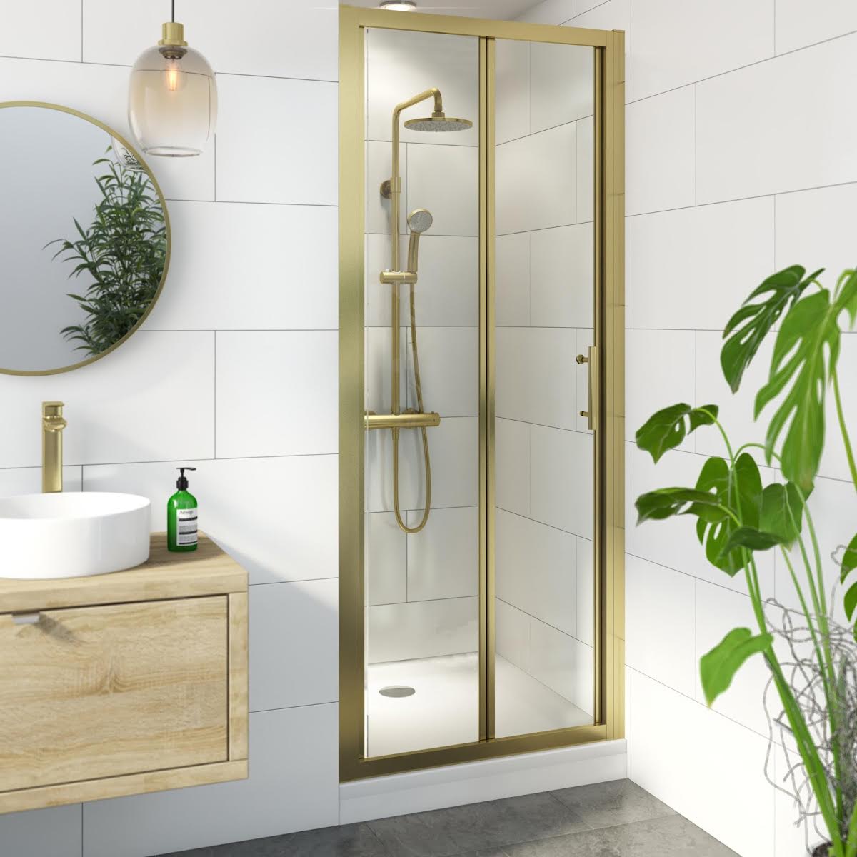 luxura-bifold-shower-door-800mm-with-raised-non-slip-tray-and-waste-6mm-brushed-brass