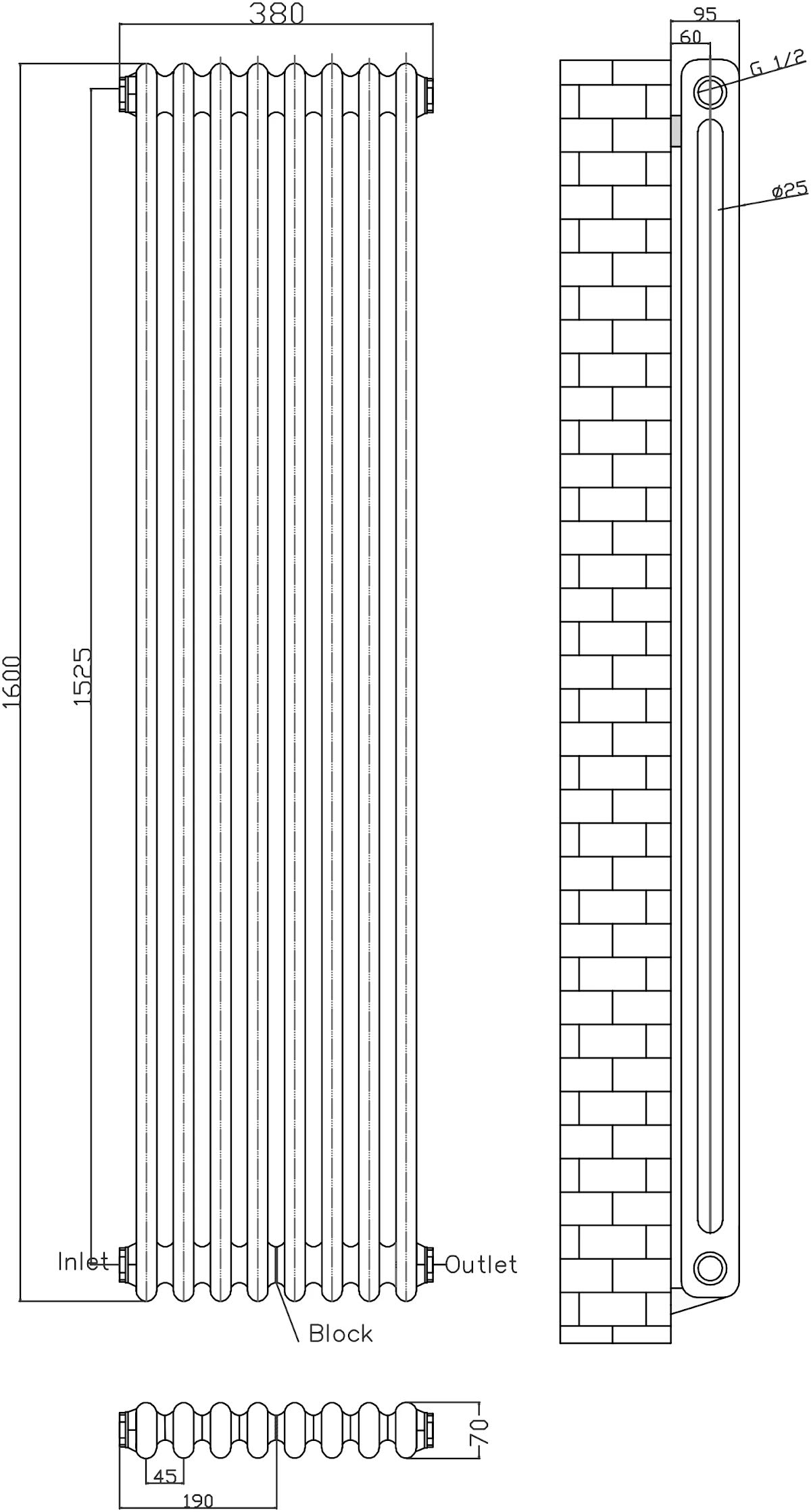 park-lane-traditional-vertical-colosseum-double-bar-column-radiator-black-1600-x-380mm