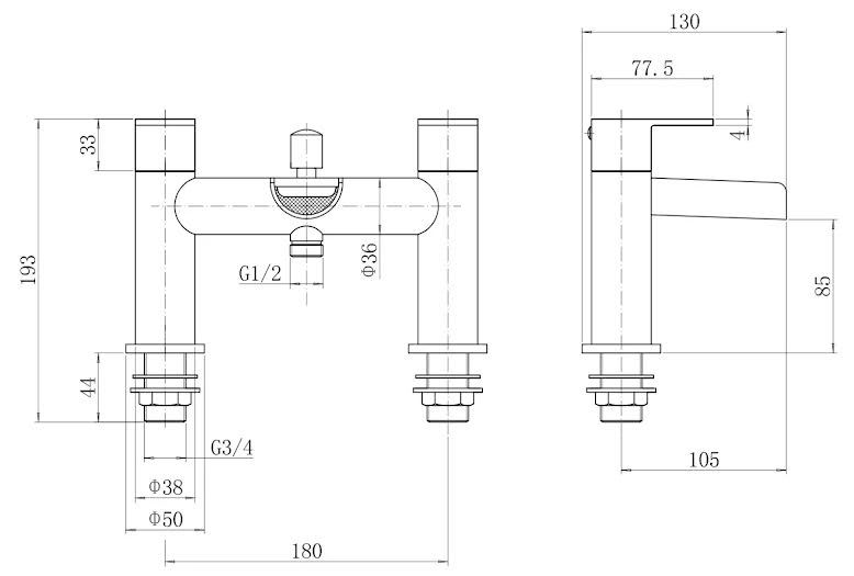 architeckt-edsberg-basin-mixer-waterfall-tap-and-bath-mixer-waterfall-tap-set