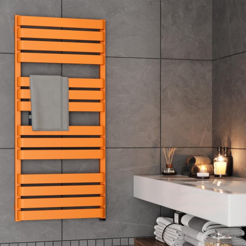 terma-warp-t-one-electric-towel-rail-1110x500mm-matt-orange