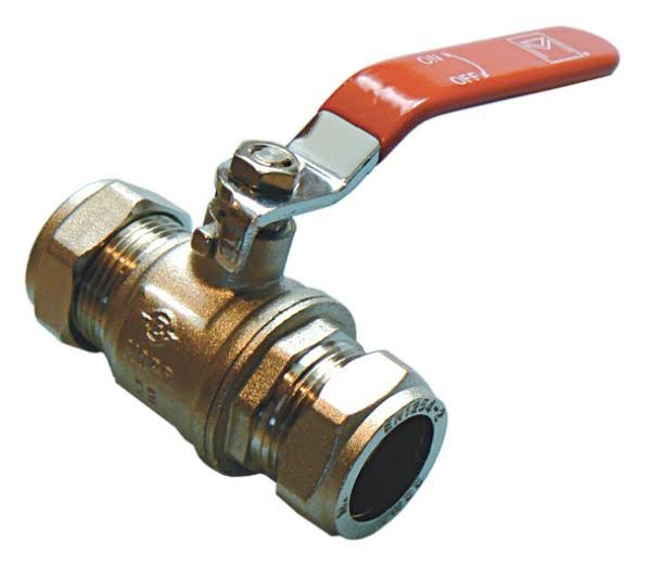 red-compression-lever-ball-valves