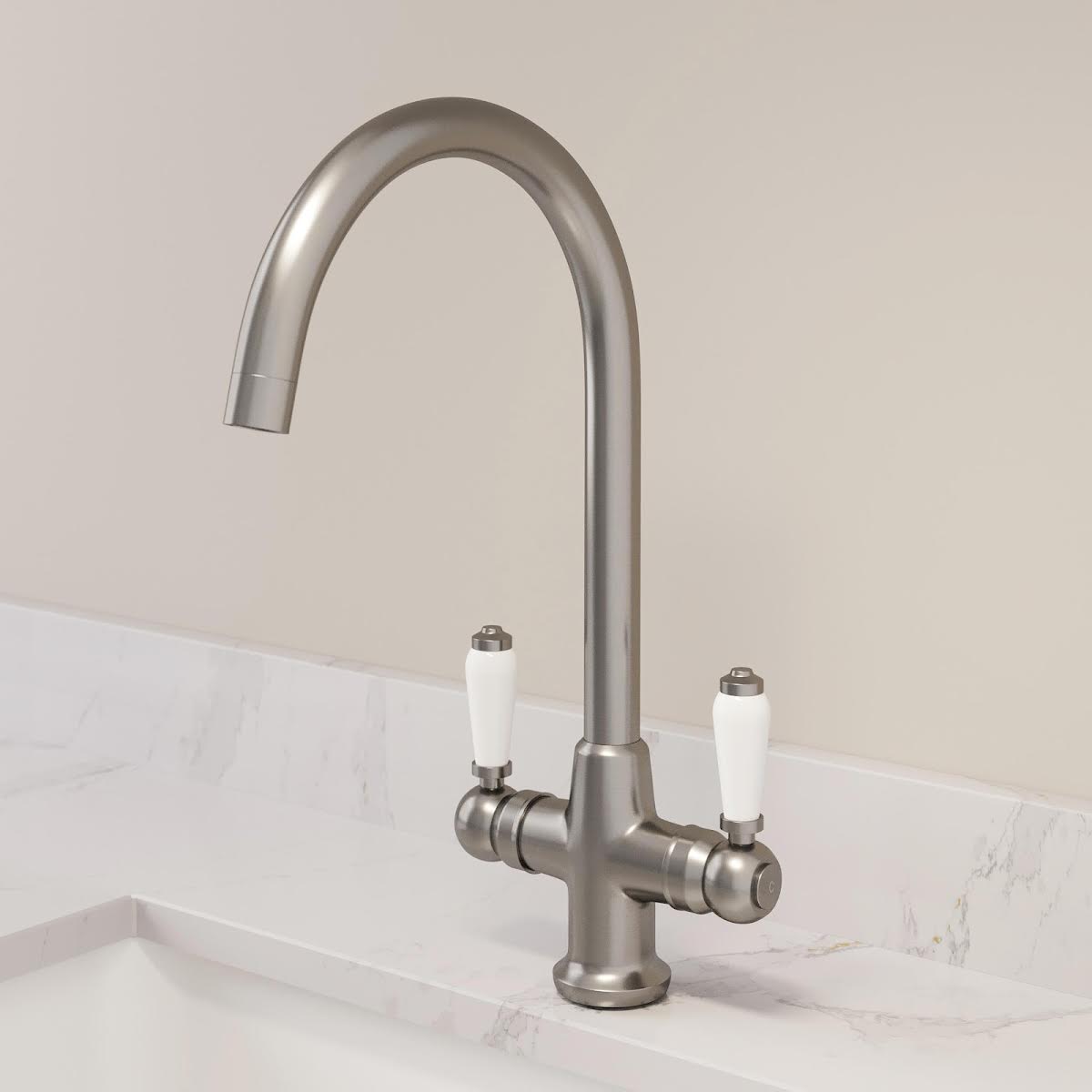 sauber-burford-kitchen-mixer-tap-brushed-finish