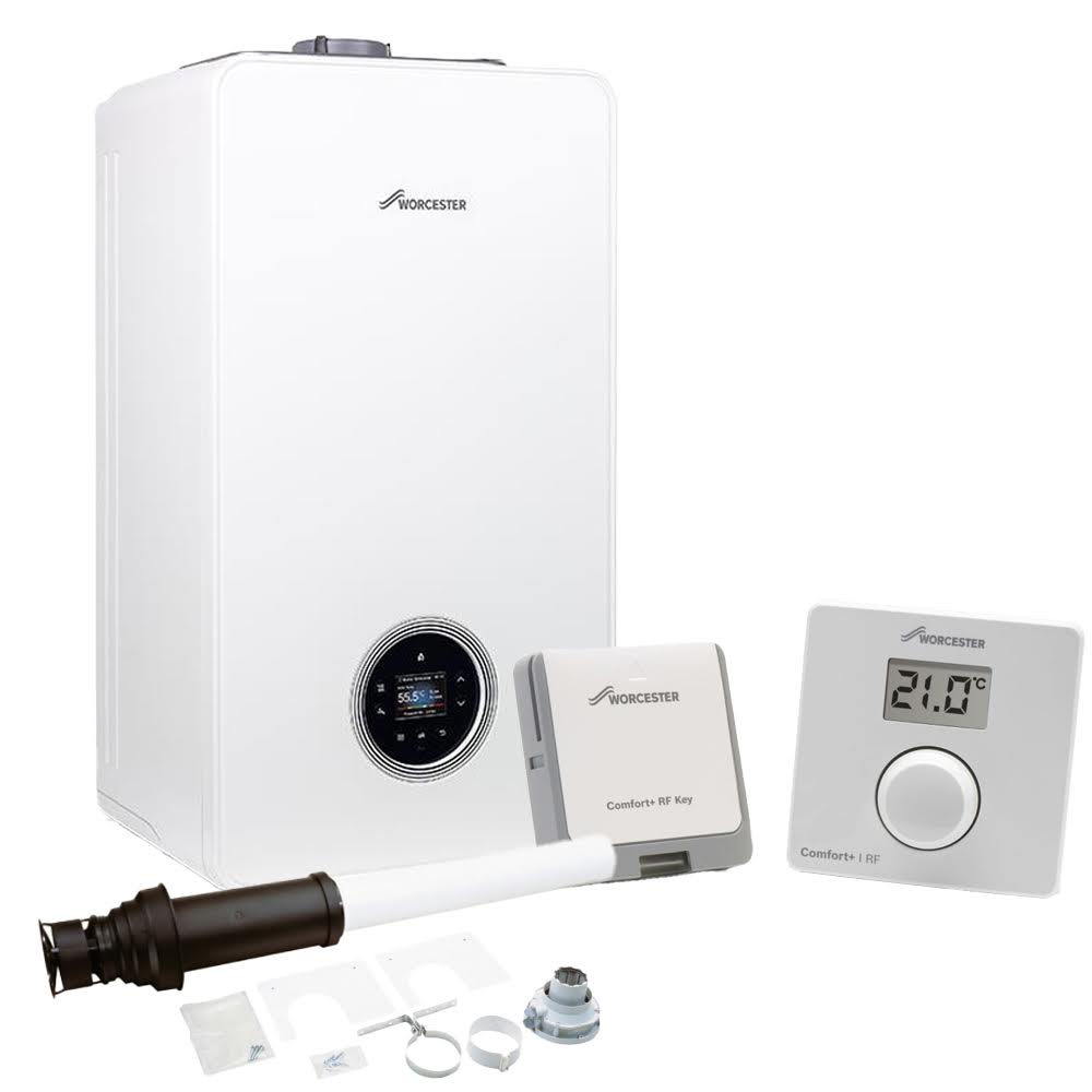 worcester-greenstar-4000-24kw-system-gas-boiler-vertical-flue-comfort-i-rf-thermostat