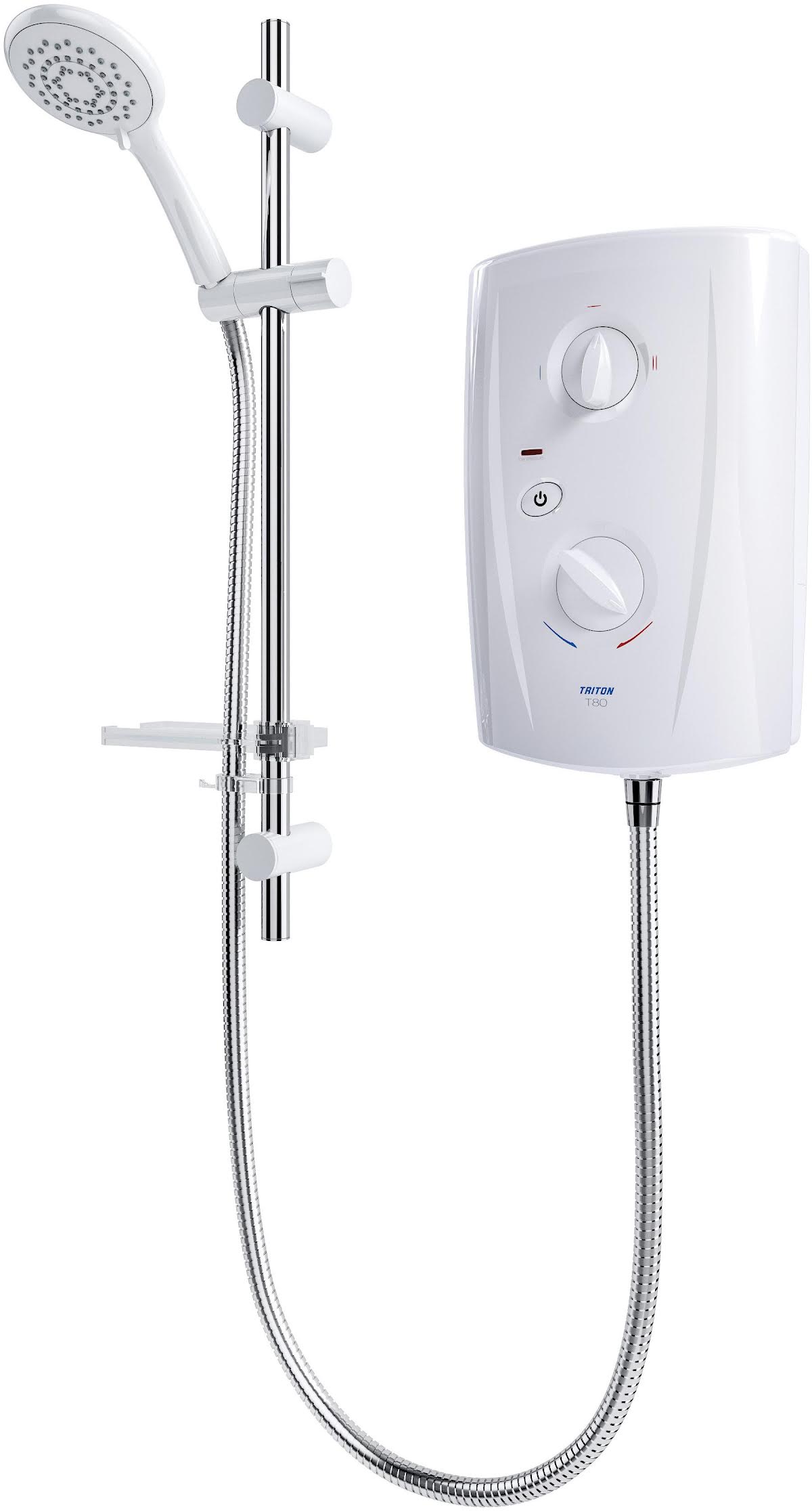 Triton T80 White & Chrome Pro Fit Electric Shower 8.5kW