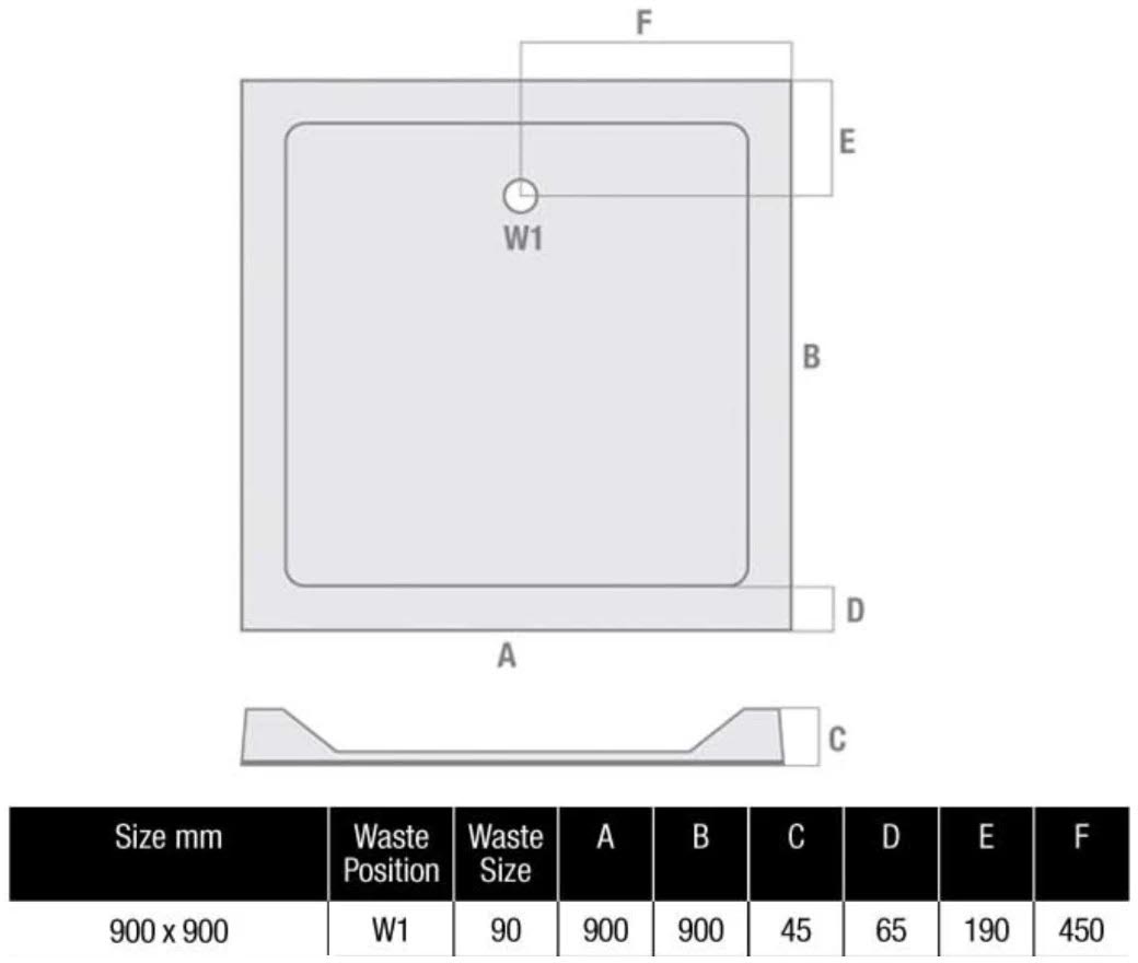 hydrolux-low-profile-900-x-900mm-square-shower-tray-with-waste