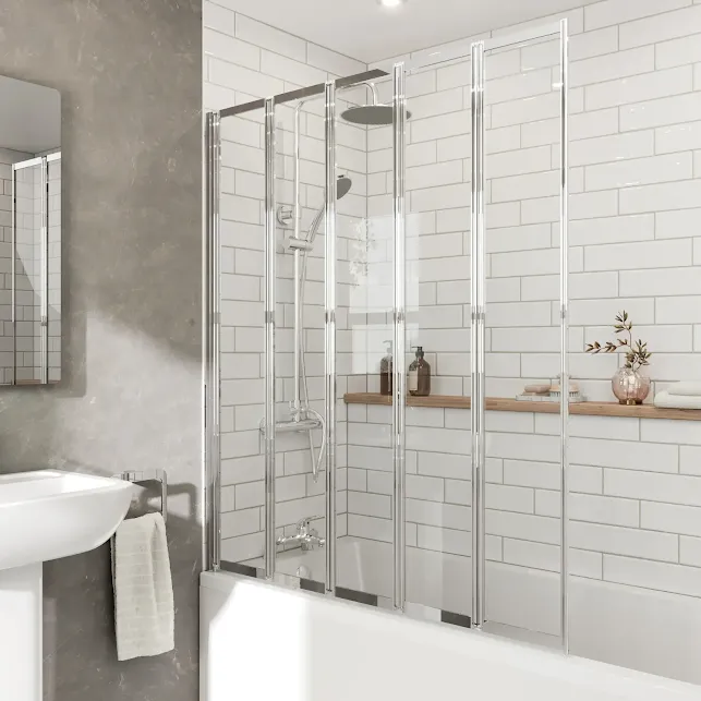 hydrolux-square-folding-bath-shower-screen-1200mm-chrome-five-panels-4mm