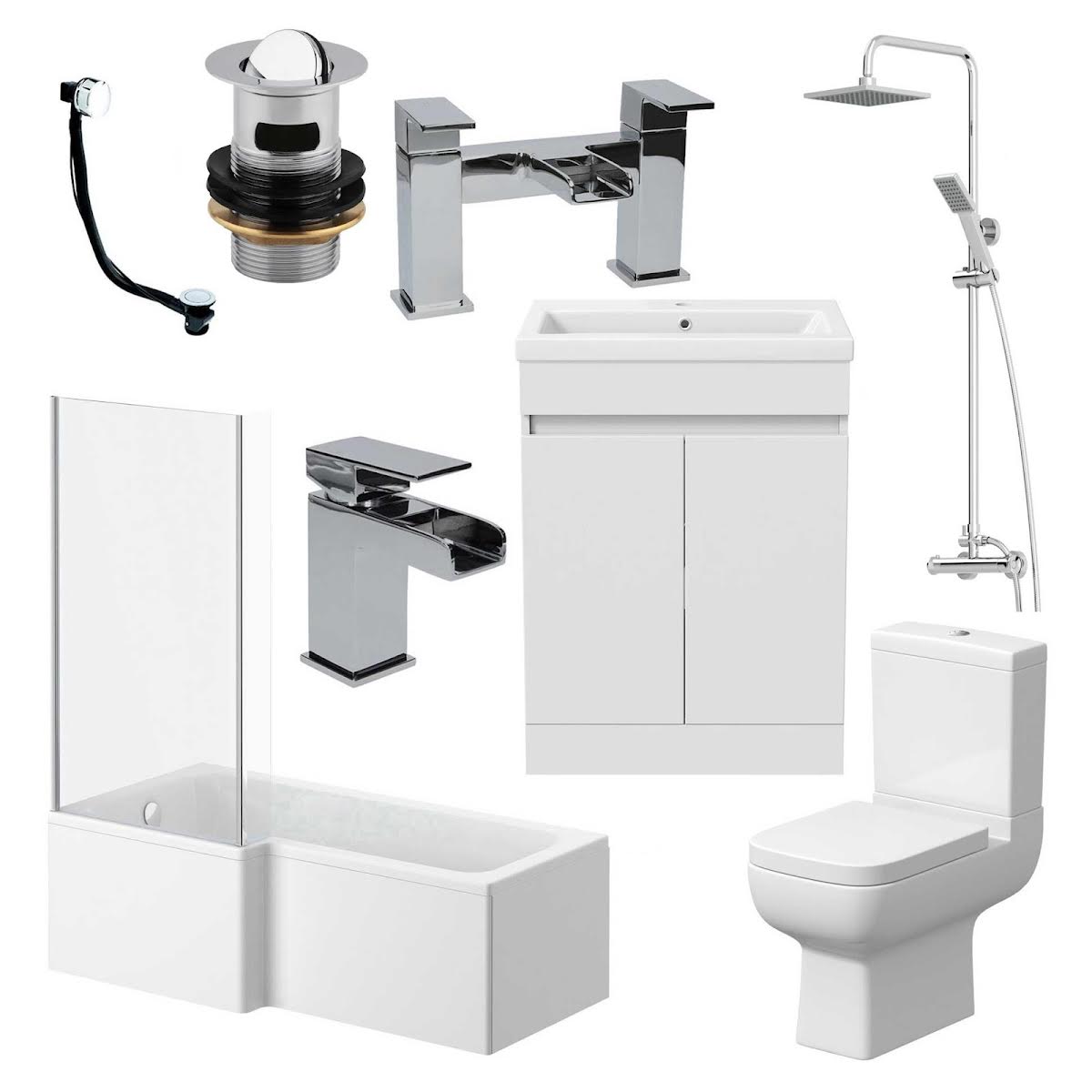 amelie-bathroom-suite-with-l-shape-bath-taps-shower-screen-artis-vanity-unit-left-hand-1700mm