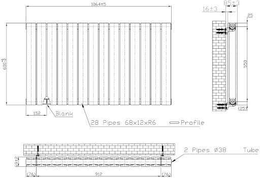 duratherm-horizontal-double-flat-panel-designer-radiator-600-x-1064mm-black