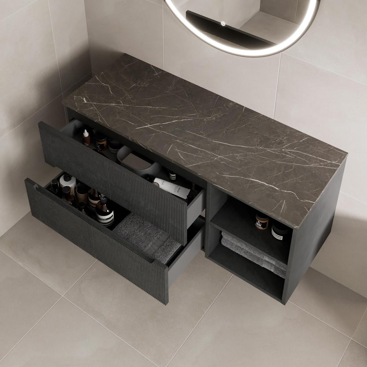 vitusso-fluted-black-wall-hung-bathroom-vanity-unit-without-basin-1200mm-grey-marble-top