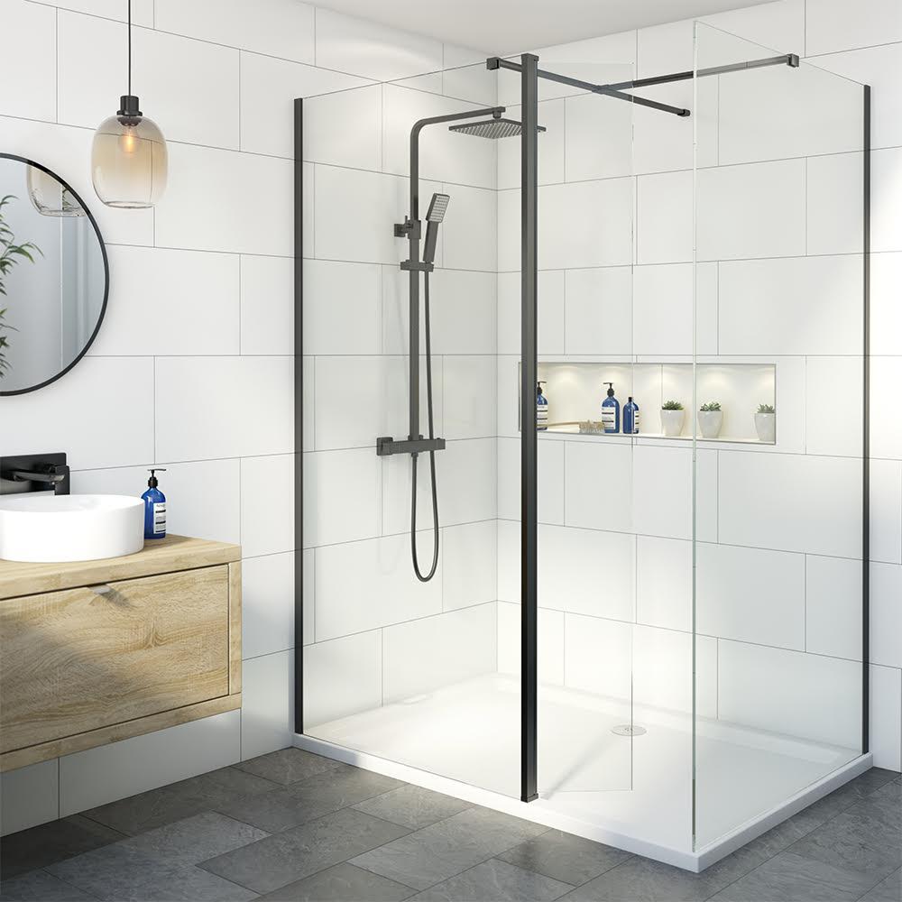 diamond-walk-in-shower-screens-with-1700-x-800mm-tray-hinged-return-panel-8mm-black