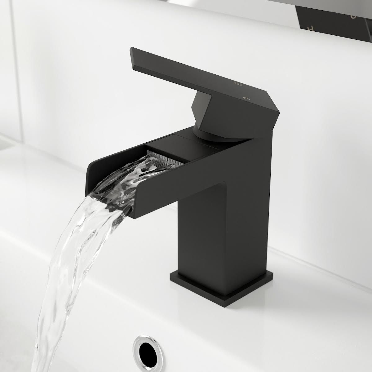 affine-royan-black-bathroom-suite-with-l-shape-shower-bath-1700-full-pedestal-basin-left-hand