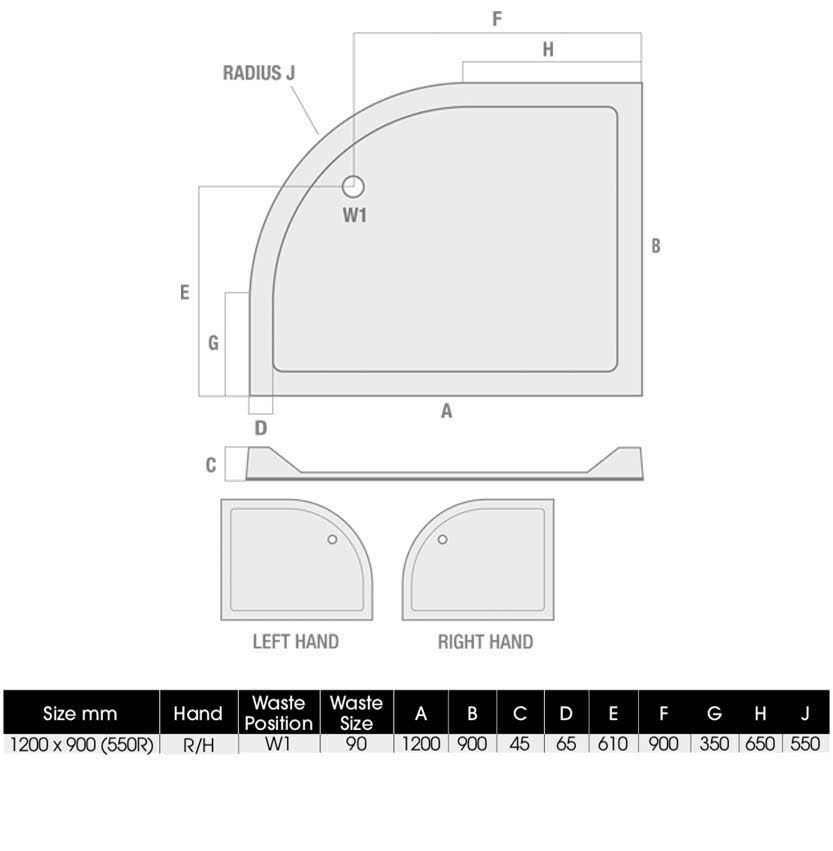 podium-low-profile-1200-x-900mm-offset-quadrant-non-slip-shower-tray-with-waste-rh-entry