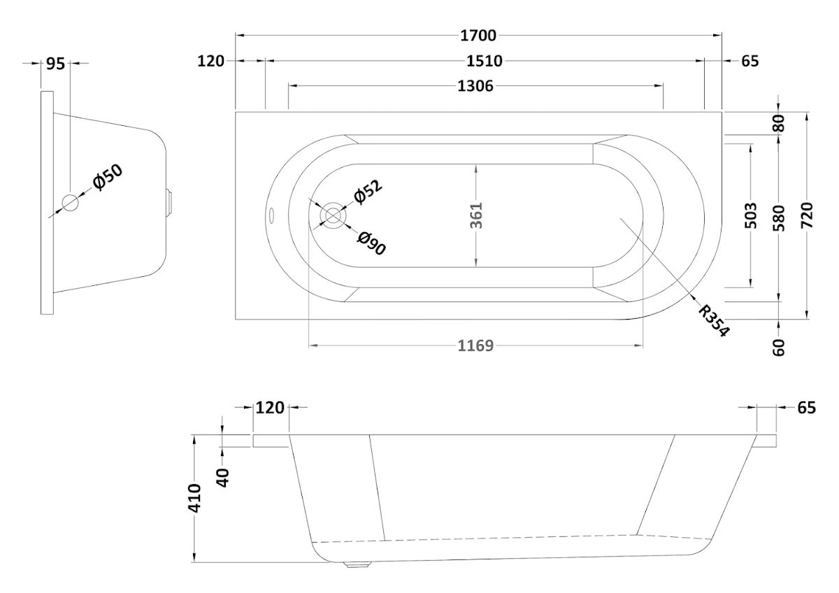 ceramica-single-ended-j-shape-left-hand-side-bath-1700-x-725mm