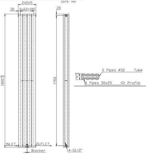 duratherm-vertical-oval-tube-double-panel-designer-radiator-1800-x-240mm-white