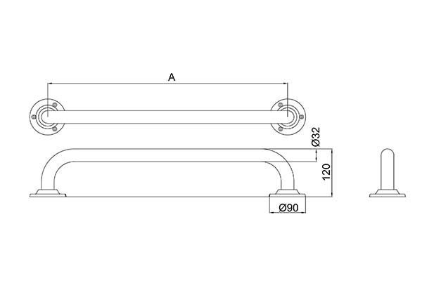 nymas-nymacare-anti-ligature-stainless-steel-600mm-grab-rail-dark-blue-240060db