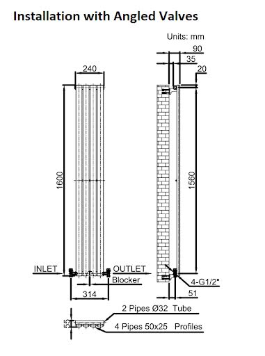 duratherm-vertical-oval-tube-single-panel-designer-radiator-1600-x-240mm-white