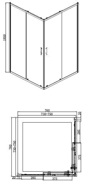 luxura-corner-entry-shower-enclosure-760-x-760mm-with-tray-6mm