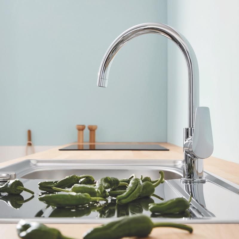 grohe-bauedge-ohm-single-lever-kitchen-mixer-tap-chrome