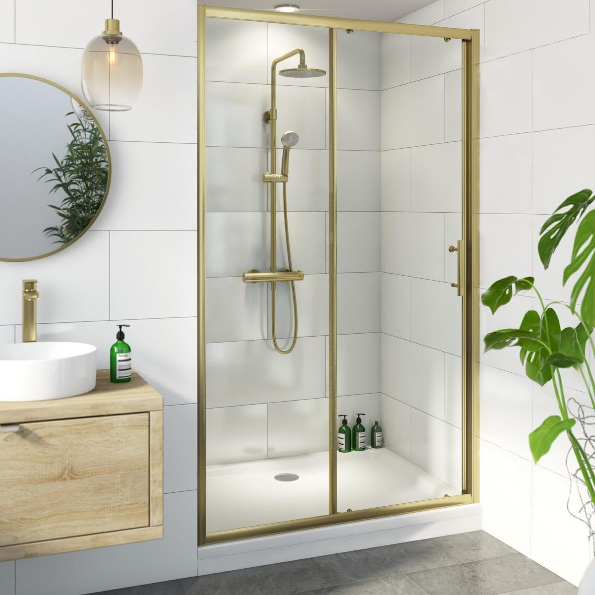 luxura-sliding-shower-door-1000mm-with-1000-x-700mm-raised-non-slip-tray-and-waste-6mm-brushed-brass