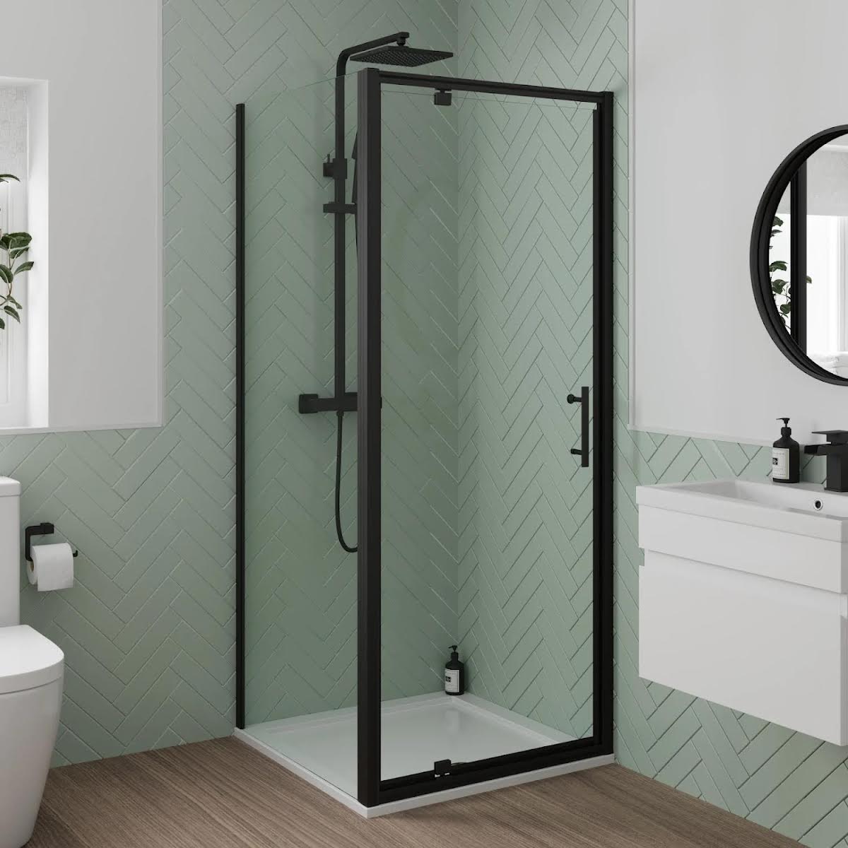 luxura-pivot-shower-enclosure-760-x-800mm-with-tray-6mm-black