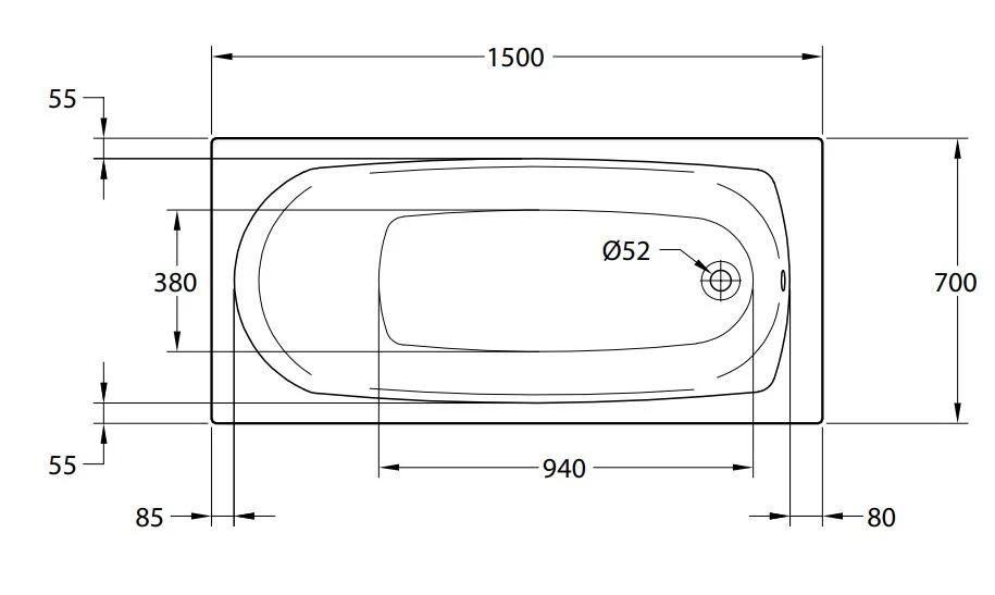 ceramica-single-ended-curved-small-bath-1500-x-700mm