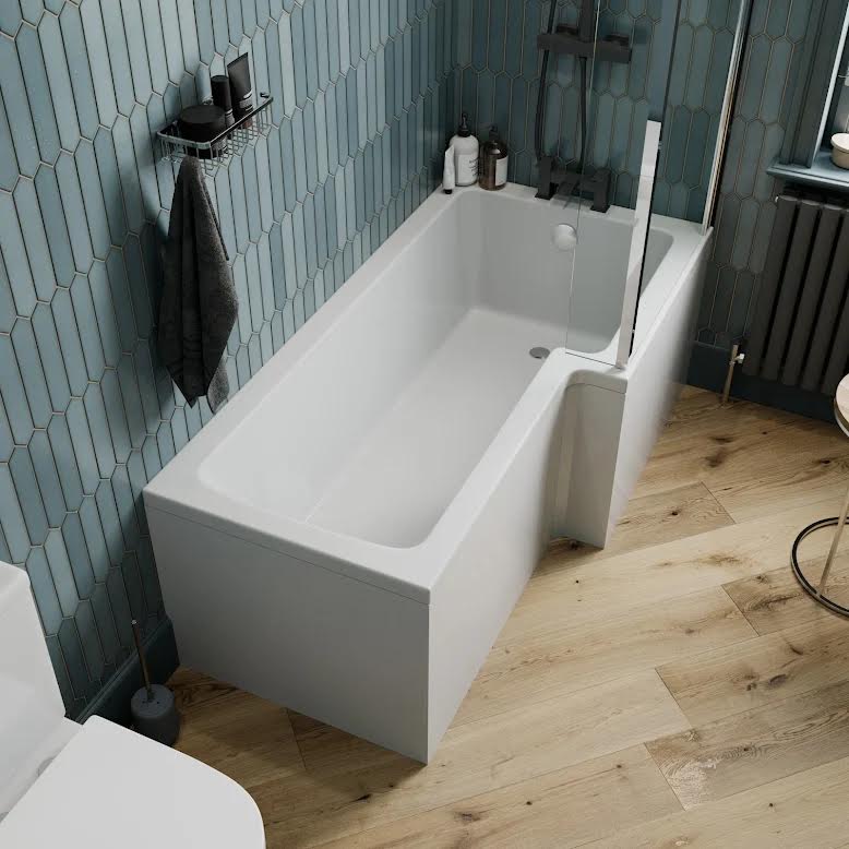 ceramica-l-shaped-1600mm-shower-bath-shower-screen-bath-panel-rh