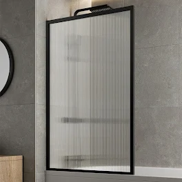 luxura-square-framed-fluted-bath-shower-screen-800mm-6mm-black