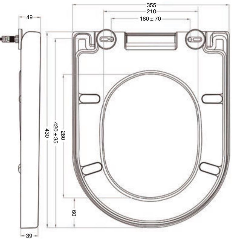 ceramica-tivoli-soft-close-d-shape-toilet-seat-top-fix-white