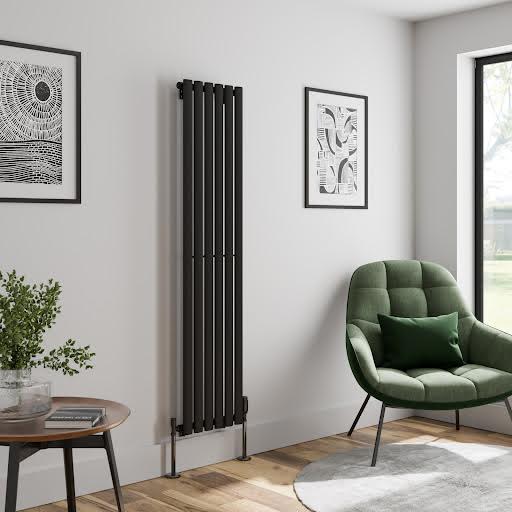 duratherm-vertical-oval-tube-single-panel-designer-radiator-1600-x-360mm-black