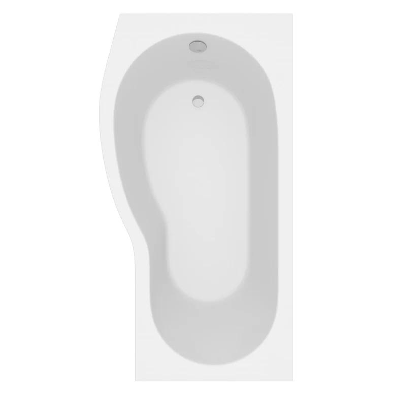 ceramica-p-shaped-1500mm-shower-bath-shower-screen-bath-panel-lh