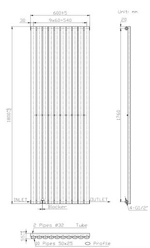 duratherm-vertical-oval-tube-single-panel-designer-radiator-1800-x-600mm-anthracite