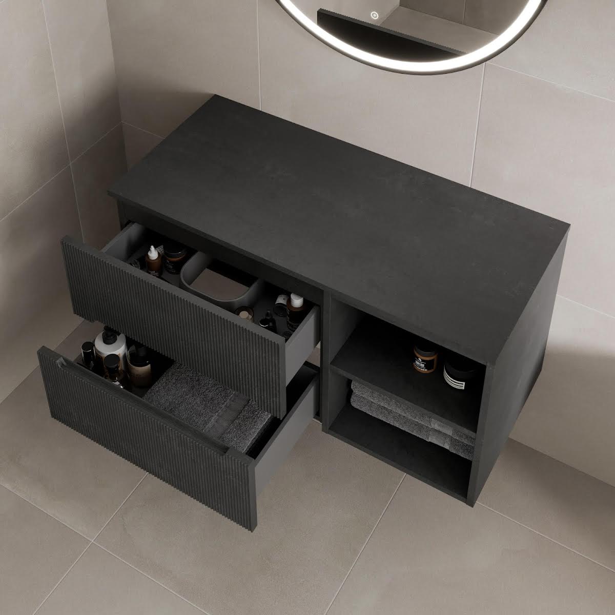 vitusso-fluted-black-wall-hung-bathroom-vanity-unit-without-basin-1000mm-black-top