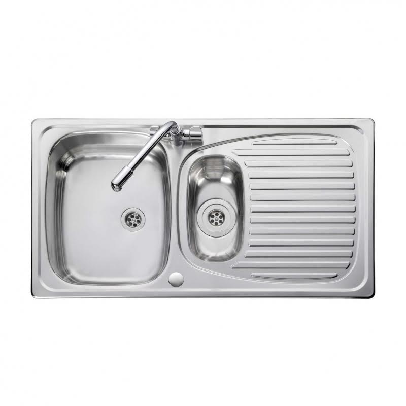 leisure-euroline-950x508-15-bowl-stainless-steel-polished-kitchen-sink-inc-waste