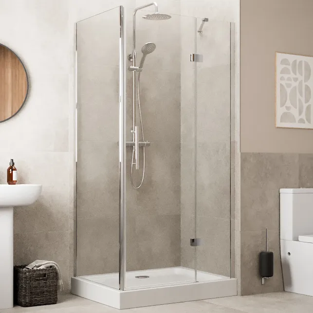 diamond-frameless-hinged-shower-enclosure-1000-x-900mm-with-raised-tray-and-waste-8mm