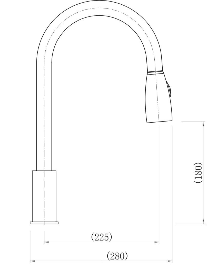 sauber-baden-pull-out-kitchen-tap-single-lever-chrome