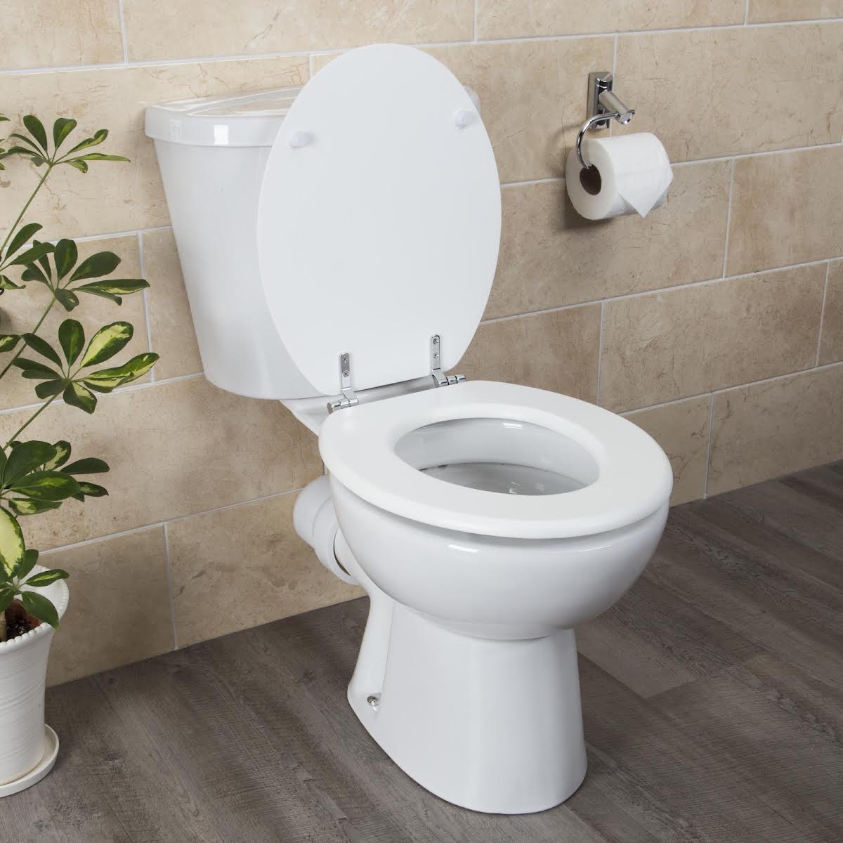 Ceramica Groove Matt White Toilet Seat